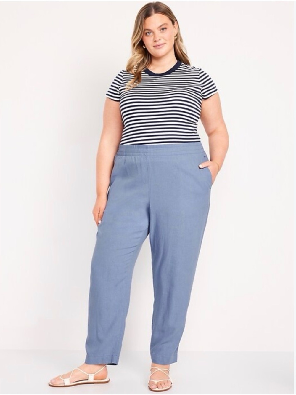 Old Navy High Waist Linen-Blend Pants 2X